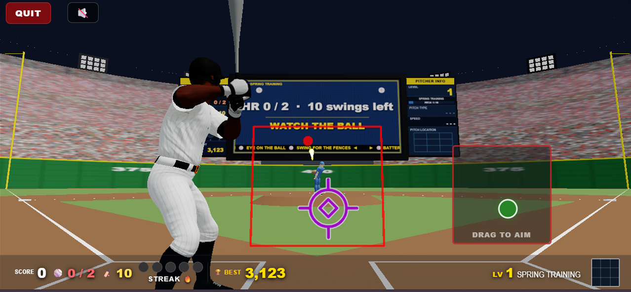 Gameplay — watch the ball